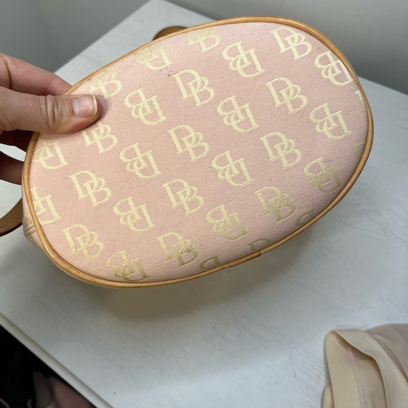 Dooney & Bourke Pink Classic Signature Monogram North South Bucket Bag - Picture 7 of 14